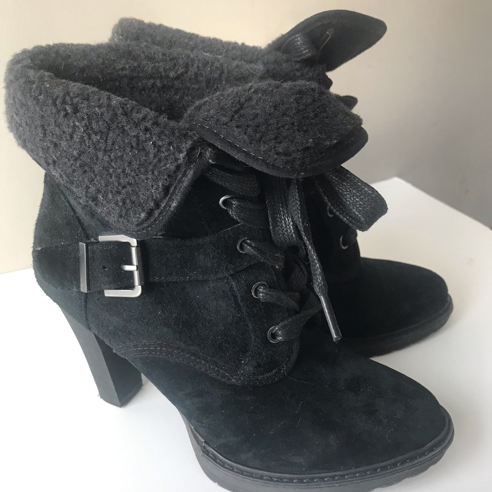 White Mountain High Heeled Lace Up Boot 8 - Picture 2 of 3